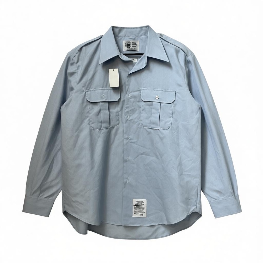 NWT Defence Logistics Agency Mens‎ Blue Shirt Wings Collection 17-1/2 X 35